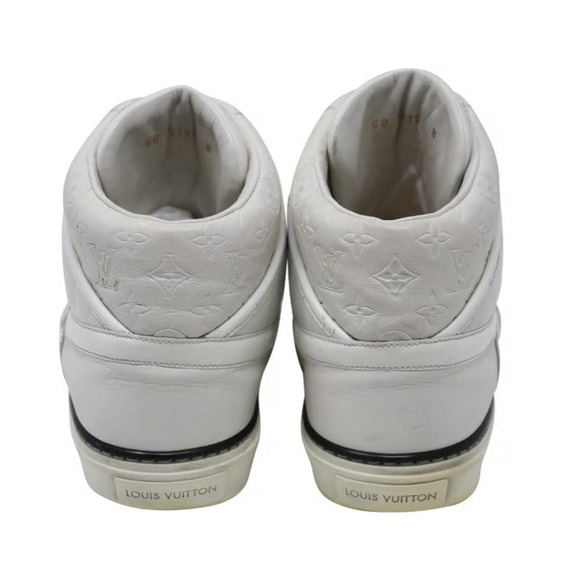Louis Vuitton Monogram 9 White High Top Shoes LV-S0927P-B002 - Picture 8 of 9